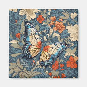 Imã Regal Butterfly Amidst William Morris Floral