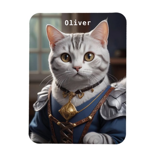 Ímã Regal Knight American Shorthair Cat Majestdoméstic (Vertical)