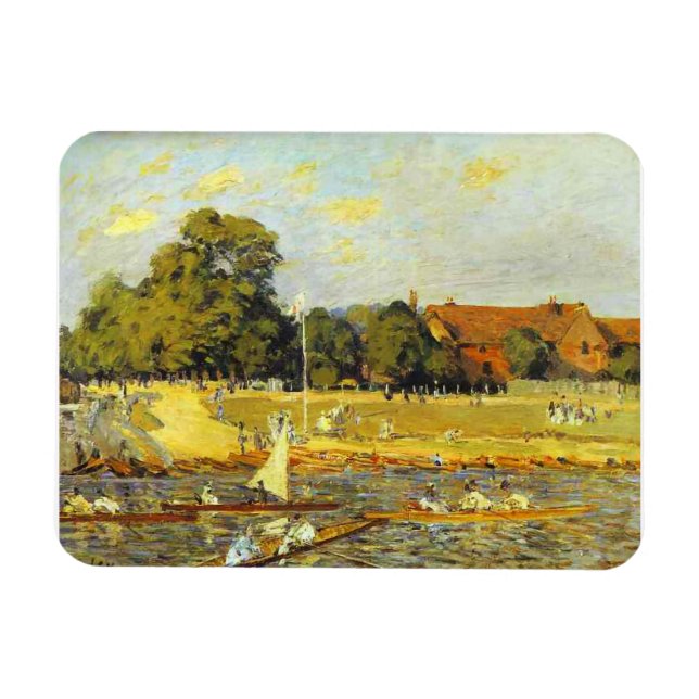 Ímã Regata em Hampton Court Alfred Sisley Poster (Horizontal)