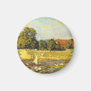 Imã Regata em Hampton Court Alfred Sisley Poster