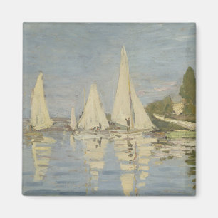 Imã Regatas em Argenteuil, Pintura a Óleo, Claude Mone