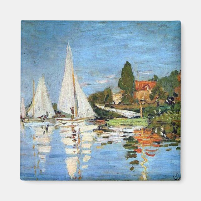 Imã Regatta Argenteuil Claude Monet (Frente)