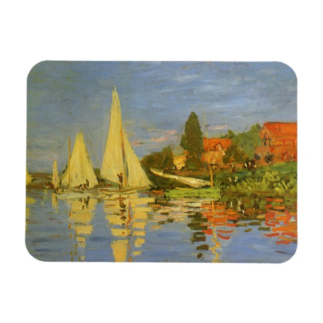 Ímã Regatta na Argentina por Claude Monet (Horizontal)