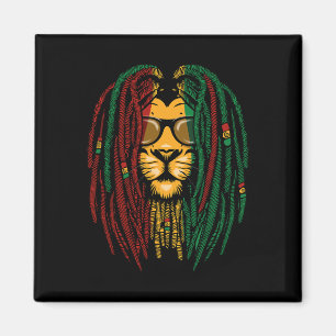 Imã Reggae Lion Dreadlocks Gato Selvagem Rasta África 