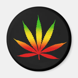 Imã Reggae Rasta Leaf Rastafarian Magnets