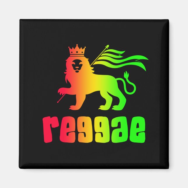 Imã Reggae Rasta Lion (Frente)