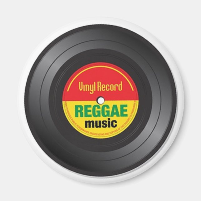 Imã Reggae Vinyl 45 Magnet (Frente)