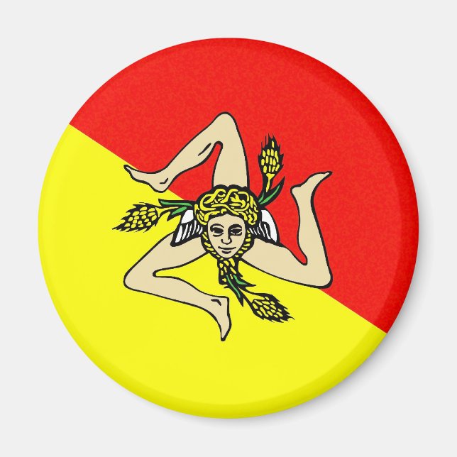 Imã Região Sicília pavilhão itália sicilia (Frente)