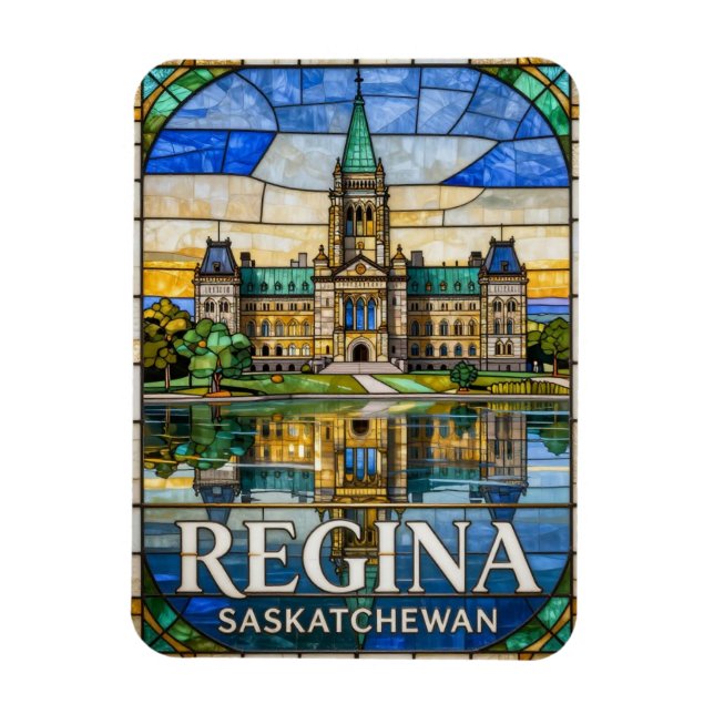 Ímã Regina Saskatchewan Cidade das Pradarias 💎 (Vertical)