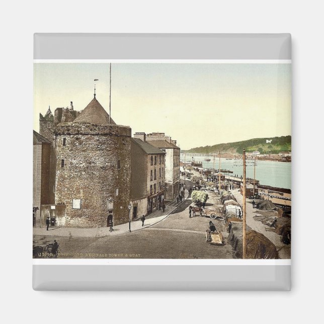 Imã Reginald Tower e Quay. Waterford. Co. Waterford (Frente)