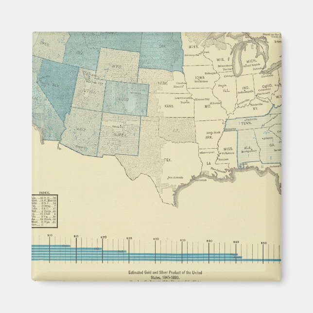 Imã Regiões mineiras Douradas (Frente)