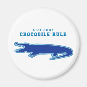 Imã Regra Crocodilo (Azul)