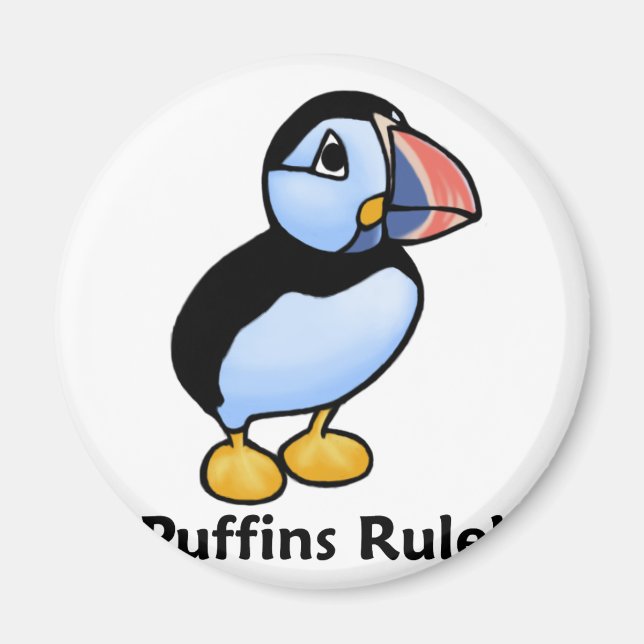 Imã Regra dos Puffins! (Frente)