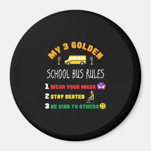 Imã Regras De Ônibus Escolar Para Estudantes Engraça