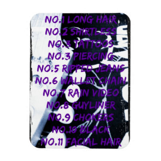 Ímã Regras do Magneto de Fotos das Estrelas de Rock