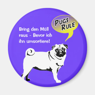 Imã Regras do Pug