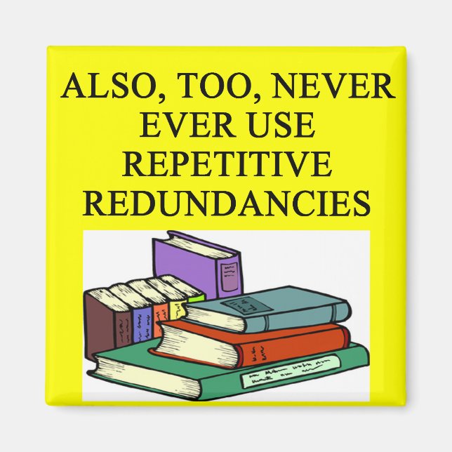 Imã regras engraçadas para escritores (Frente)