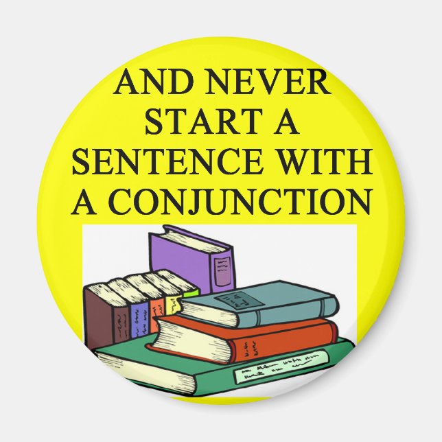 Imã regras engraçadas para escritores (Frente)