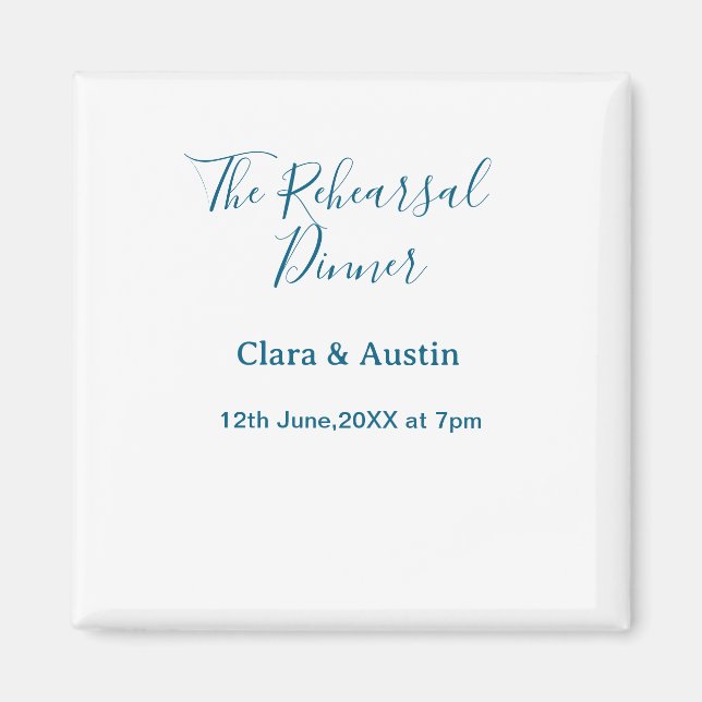 Imã Rehearsal dinner the night before simple minimal m (Frente)