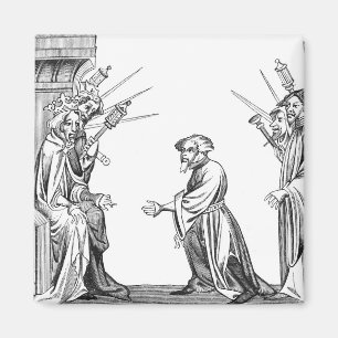 Imã Rei Charlemagne (742-814) que recebe o juramento