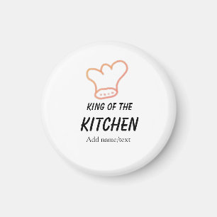 Imã Rei da cozinha chef cozinhando adicionar nome coro