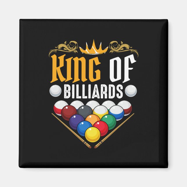 Imã Rei Da Piscina Billiard Billiard Snooker Hob (Frente)