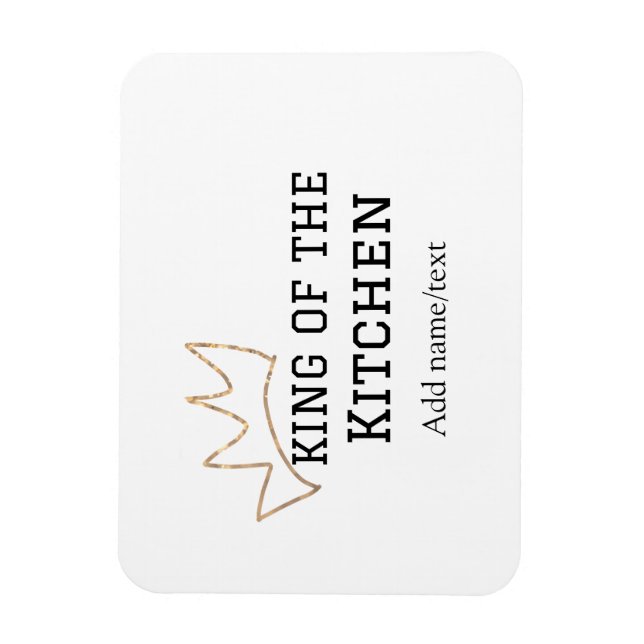 Ímã Rei do cozinhar do cozinheiro da cozinha adiciona  (Vertical)
