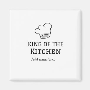 Imã Rei do cozinhar do cozinheiro da cozinha adiciona 