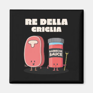 Imã Rei Do Grelha Do Churrasco De Grelha