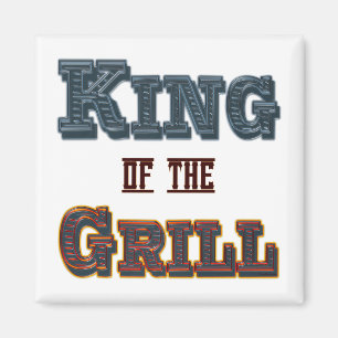 Imã Rei do Magneto do Slogan do Cozinhar do Grill
