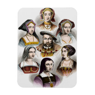 Ímã Rei Henry VIII de Inglaterra suas seis esposas