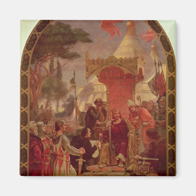 Imã Rei John Concedendo a Magna Carta em 1215, 1900 (Frente)