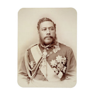 Ímã Rei Kalakaua (1836-91), c19th atrasado (foto do