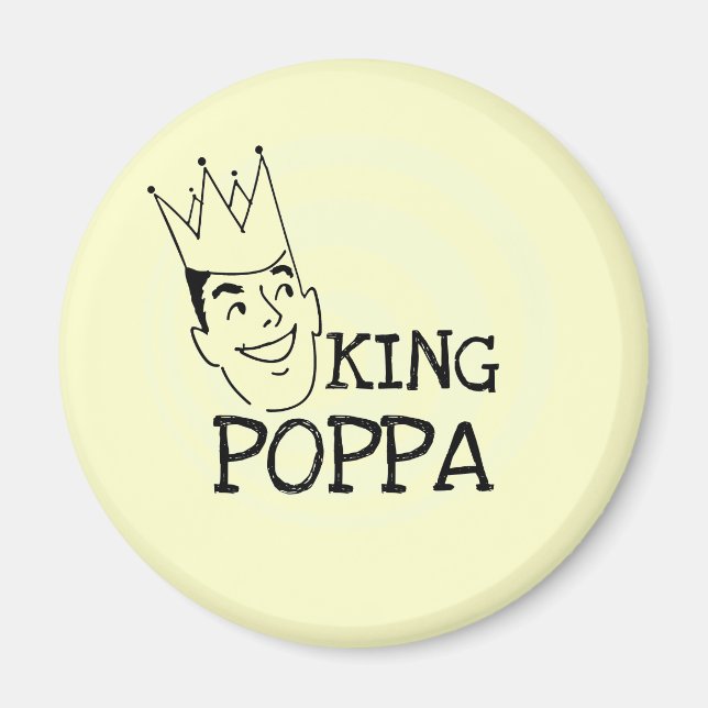 Imã Rei Poppa T-shirt e presentes (Frente)