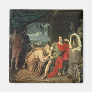 Imã Rei Priam que implora Achilles pelo retorno de