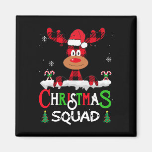 Imã Reindeer da Praça de Natal da Família 2022 Equipe