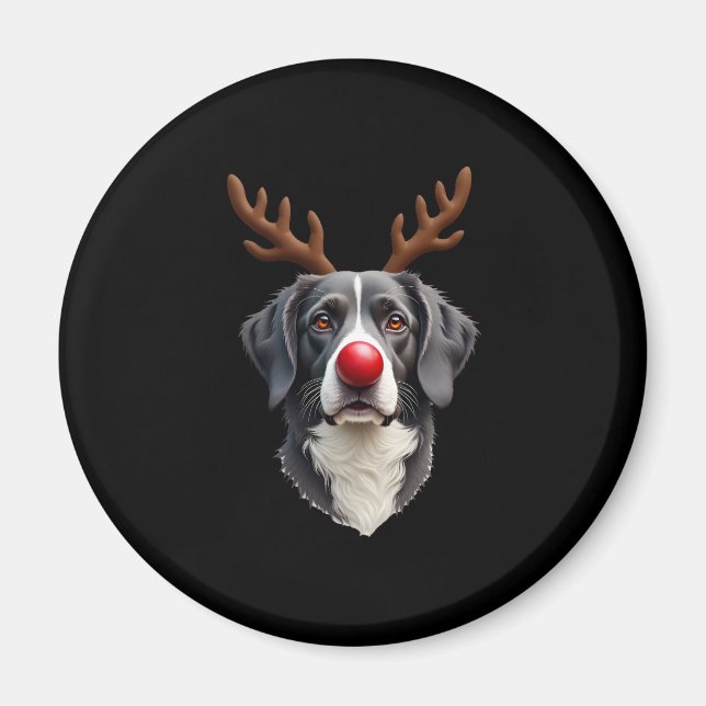 Imã Reindeer Great Dane Christmas Great Dane Dog Mom D (Frente)