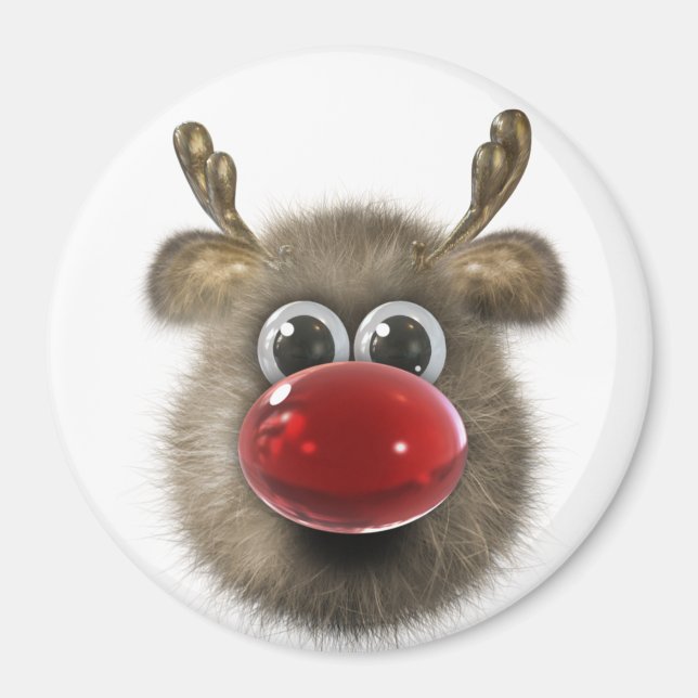 Imã Reindeer Holiday Locker Magnets, Volta à escola (Frente)