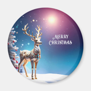 Imã Reindeer Jewels Foliday Magnet