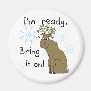 Imã Reindeer pronto para Camisetas de Natal e presente
