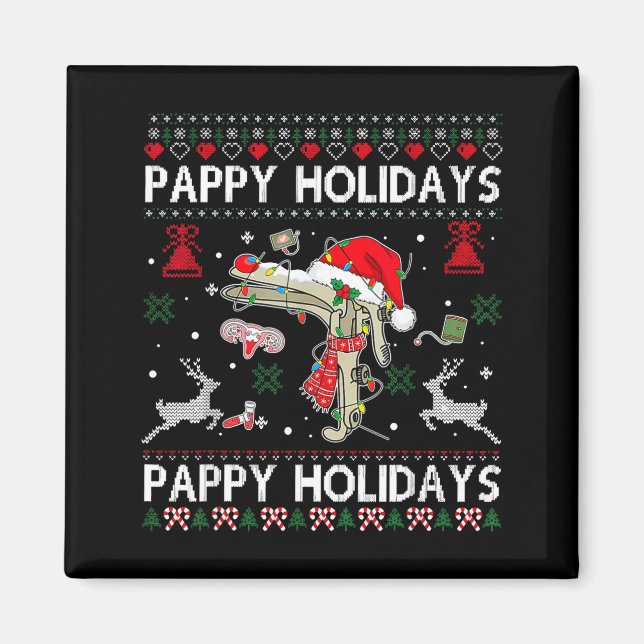 Imã Reindeer Speculum Obgyn Nurse Ugly Christmas Obste (Frente)