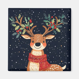 Imã Reindeer Starry Natal Twinkle Night