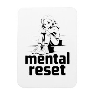 Ímã Reinicialização Mental – Edição de Reflexão Silenc