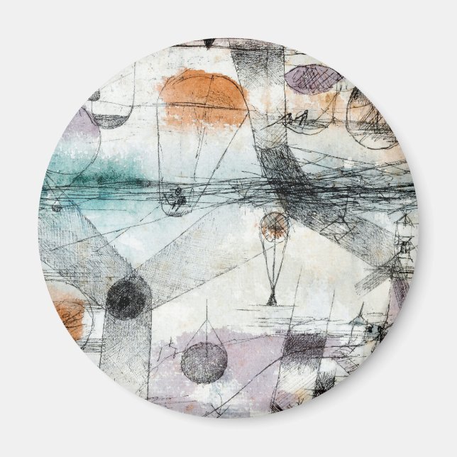 Imã Reino de Air Paul Klee Abstrato Expressionista (Frente)