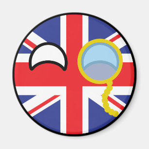 Imã Reino Unido Geeky de tensão engraçado Countrybal