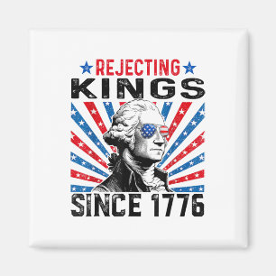 Imã Rejeitando Reis Desde 1776 Bandeira dos EUA Angust
