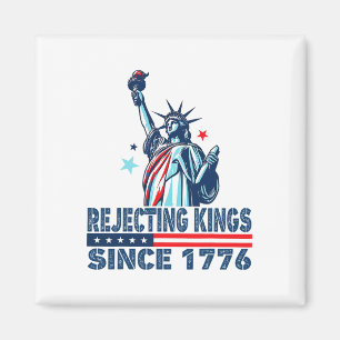 Imã Rejeitando Reis Desde 1776 Estátua Da Liberdade Us