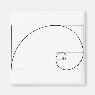 Imã Relação dourada espiral de Fibonacci
