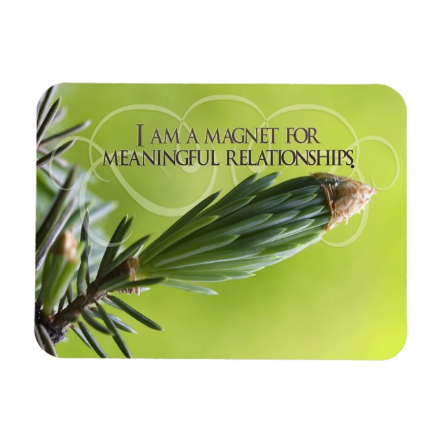 Ímã "Relações significativas" Afirmação de Motivação (Horizontal)