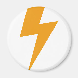 Imã Relâmpago Energia Amarelo Impresso